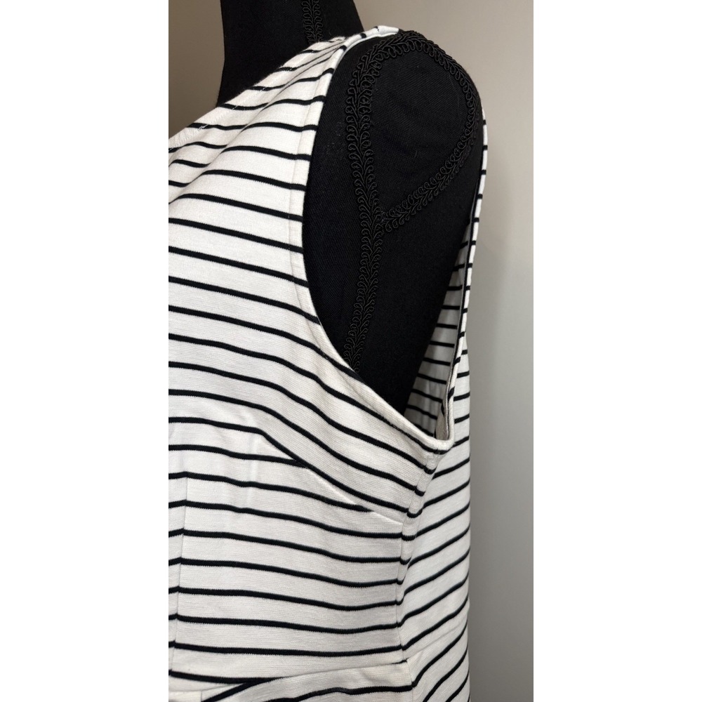 Old Navy Striped Sleeveless Knit Mini Dress Black & White Size XL Nautical - Picture 6 of 12